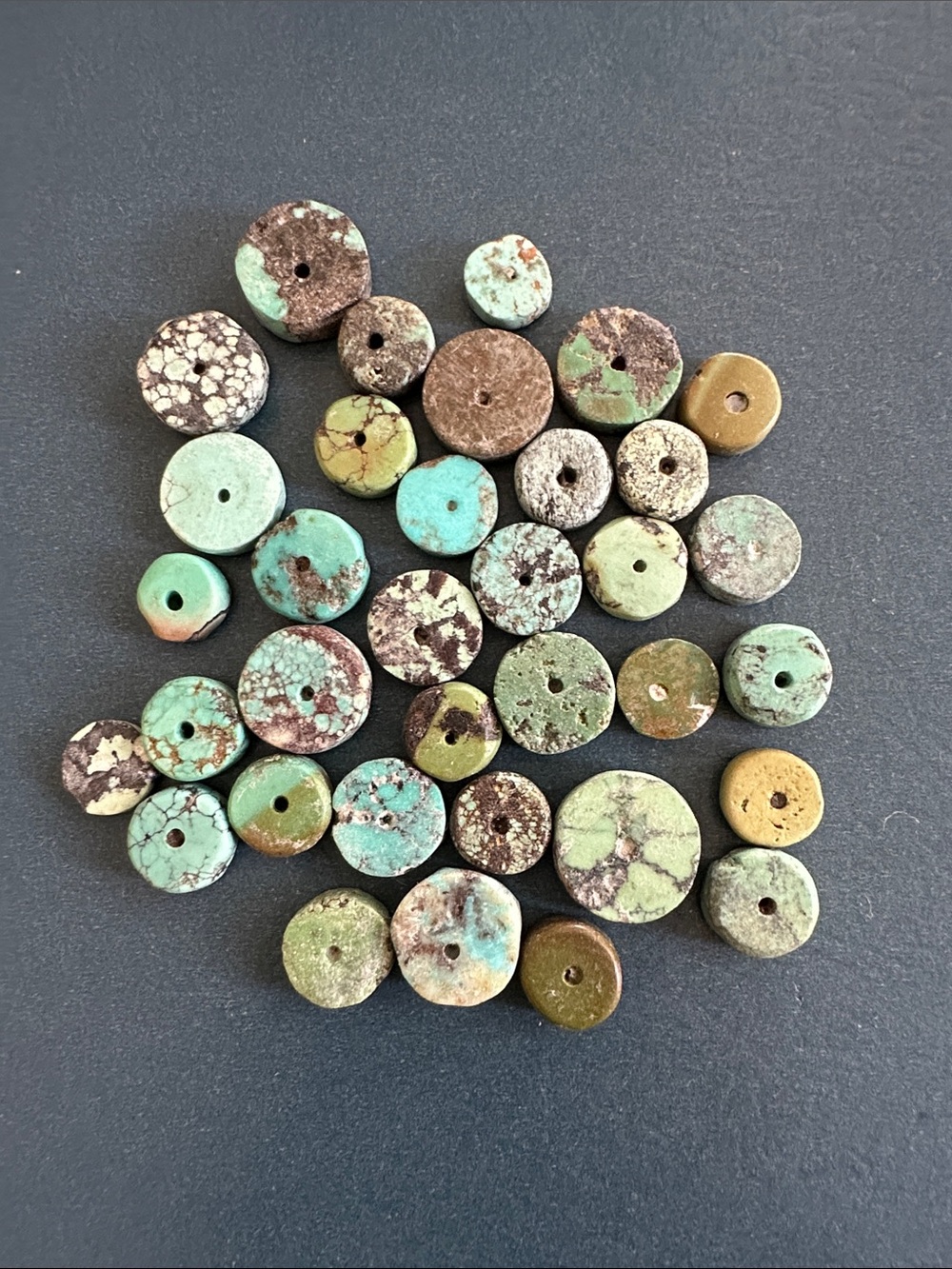 Vintage Chinese Turquoise loose beads A